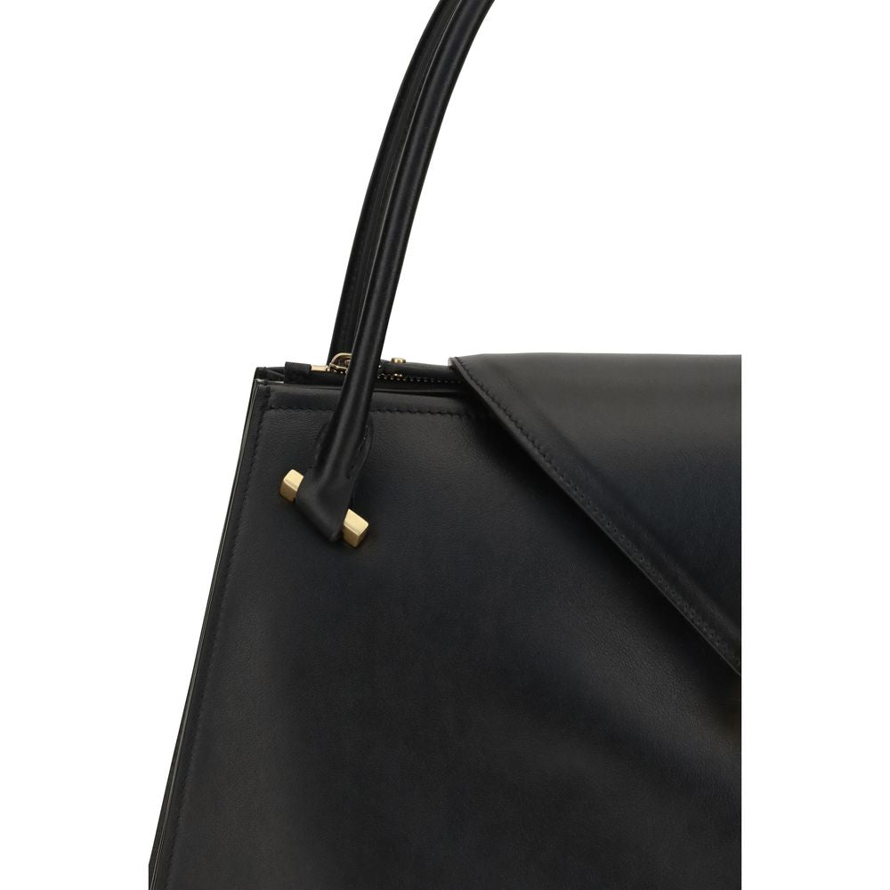Borsa a tracolla Versace in pelle di vitello nera