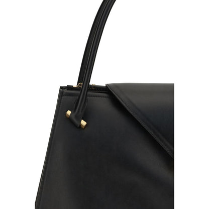 Borsa a tracolla Versace in pelle di vitello nera