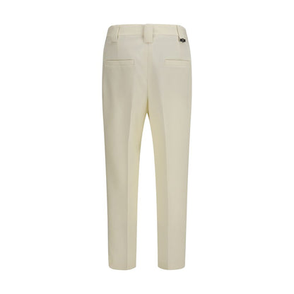 Versace Beige Cropped Wool Trousers