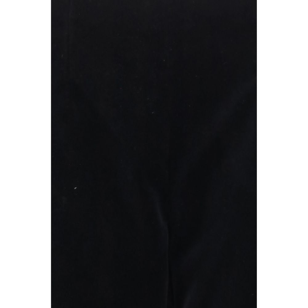Khaite Black Cotton Casual Trousers