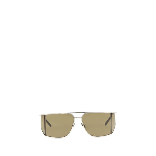 Occhiali da sole Saint Laurent in metallo argentato