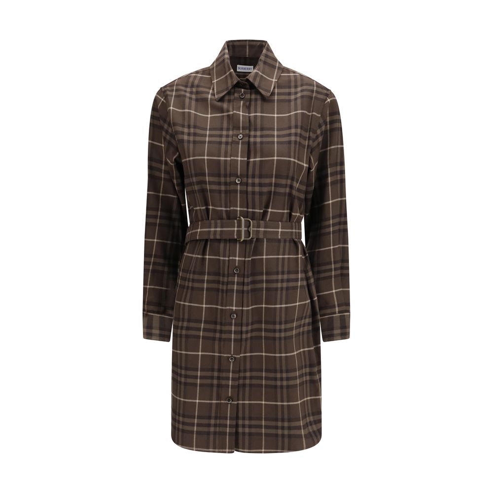 Burberry Brown Casual Cotton Dress