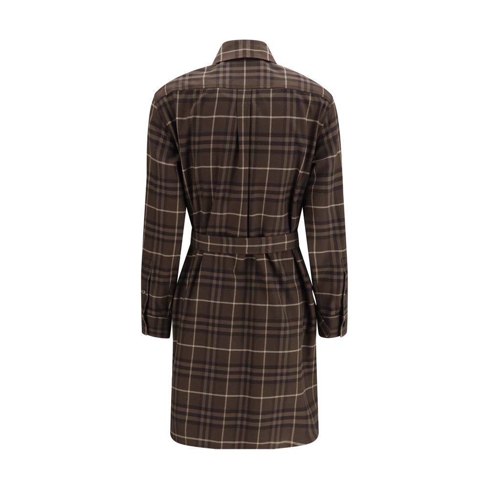 Burberry Brown Casual Cotton Dress