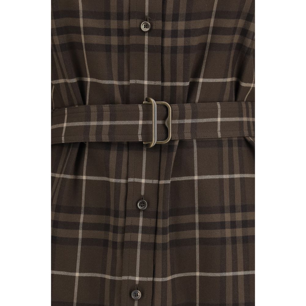 Burberry Brown Casual Cotton Dress