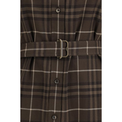 Burberry Brown Casual Cotton Dress