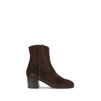 Valentino Garavani Brown Suede Ankle Boots