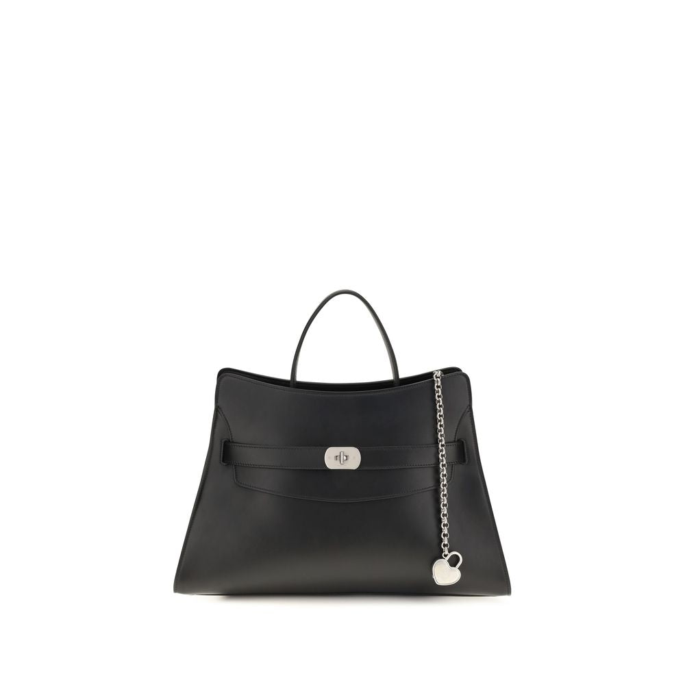 Alexander McQueen Schwarze Kalbsleder Schultertasche