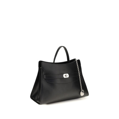 Alexander McQueen Schwarze Kalbsleder Schultertasche