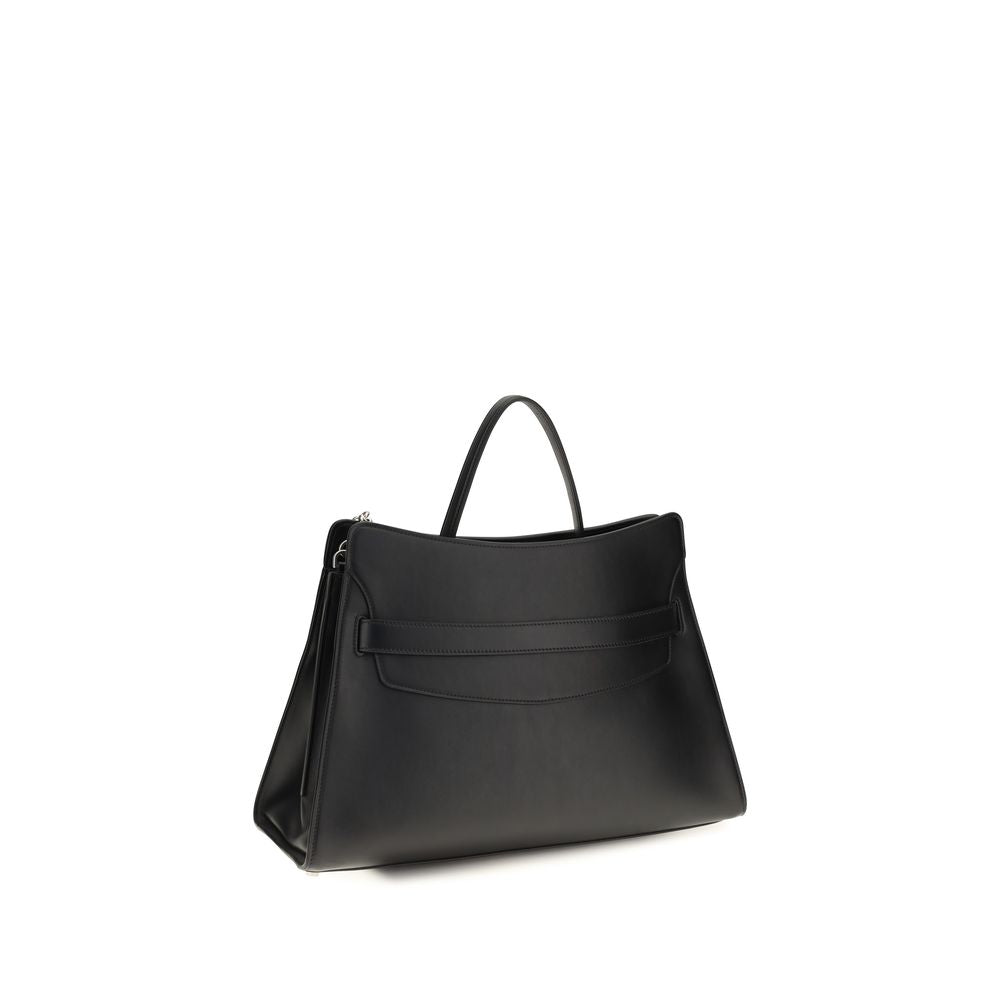 Alexander McQueen Schwarze Kalbsleder Schultertasche