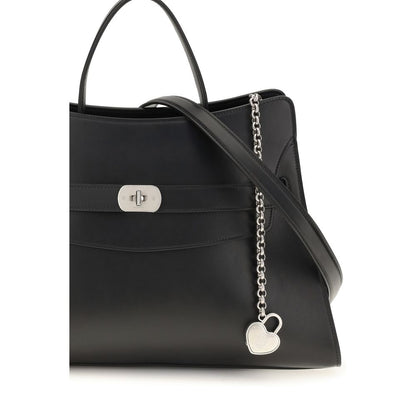 Alexander McQueen Schwarze Kalbsleder Schultertasche