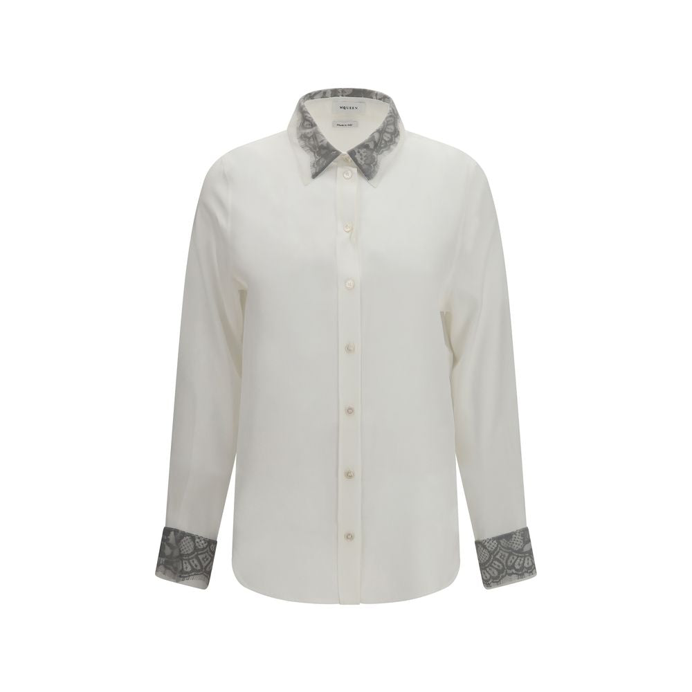Alexander McQueen White Silk Shirt