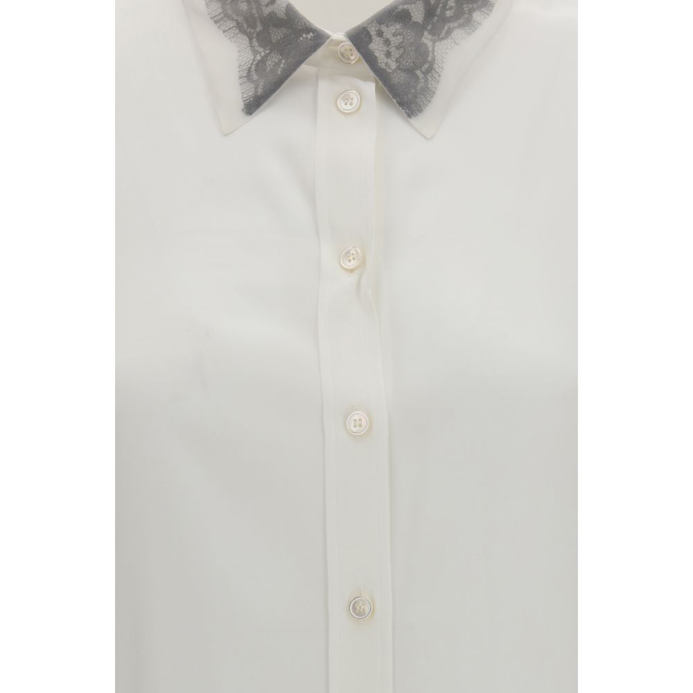 Alexander McQueen White Silk Shirt