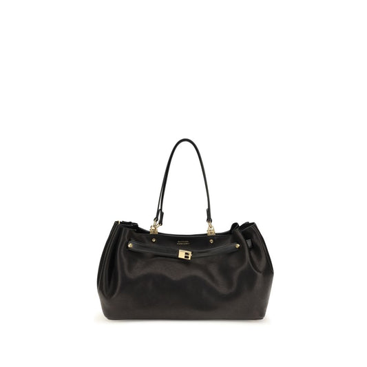 Balenciaga Schultertasche aus Wildleder in Schwarz