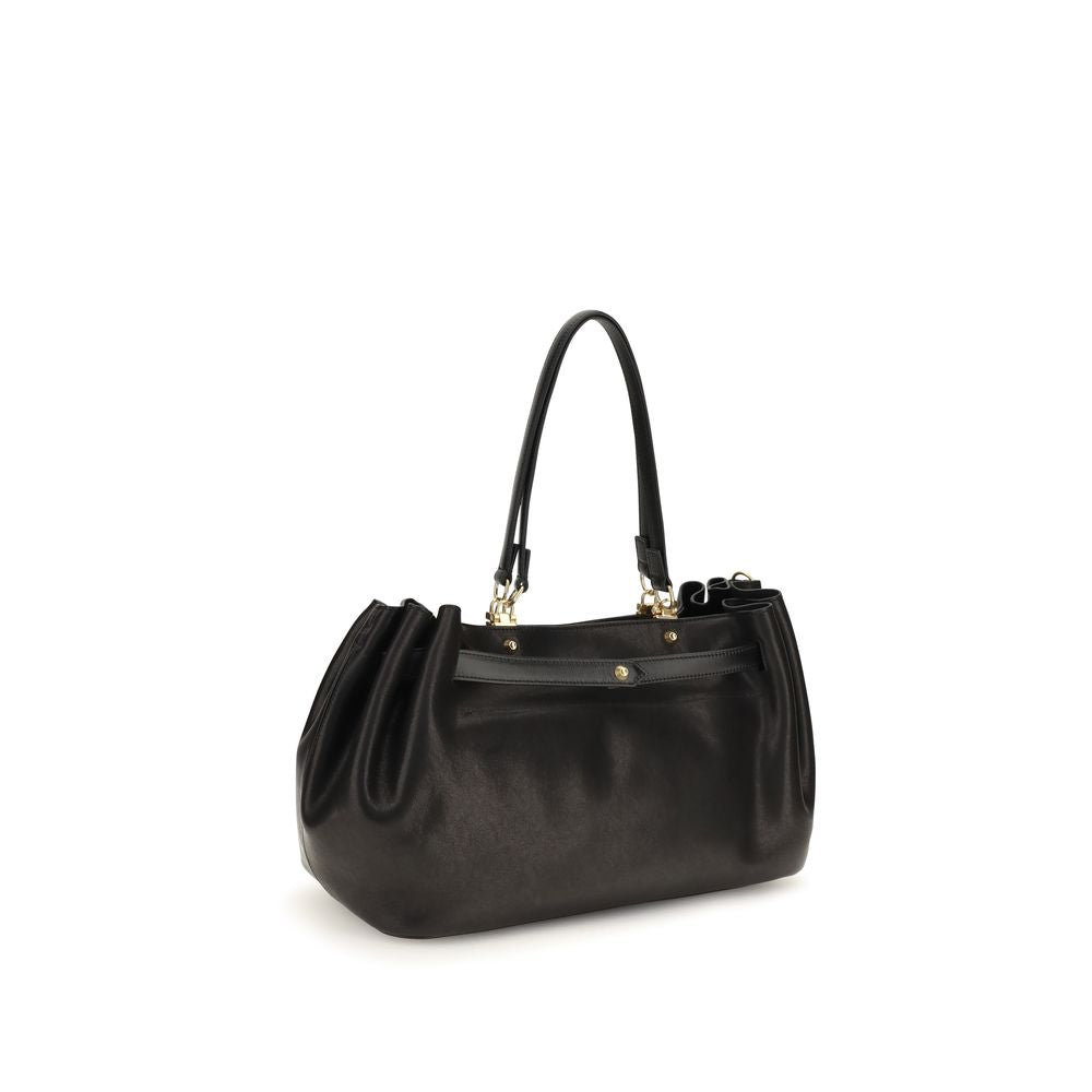 Borsa a tracolla Balenciaga in pelle di vitello nera