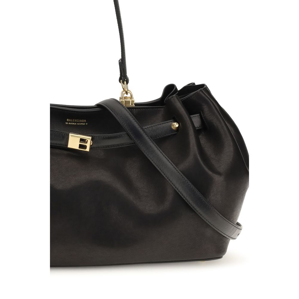 Borsa a tracolla Balenciaga in pelle di vitello nera