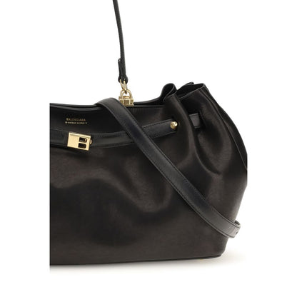 Borsa a tracolla Balenciaga in pelle di vitello nera