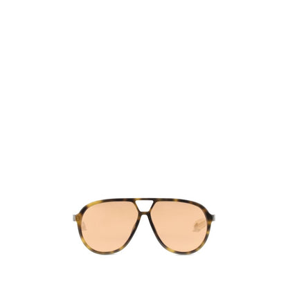 Occhiali da sole Alexander McQueen in acetato marrone