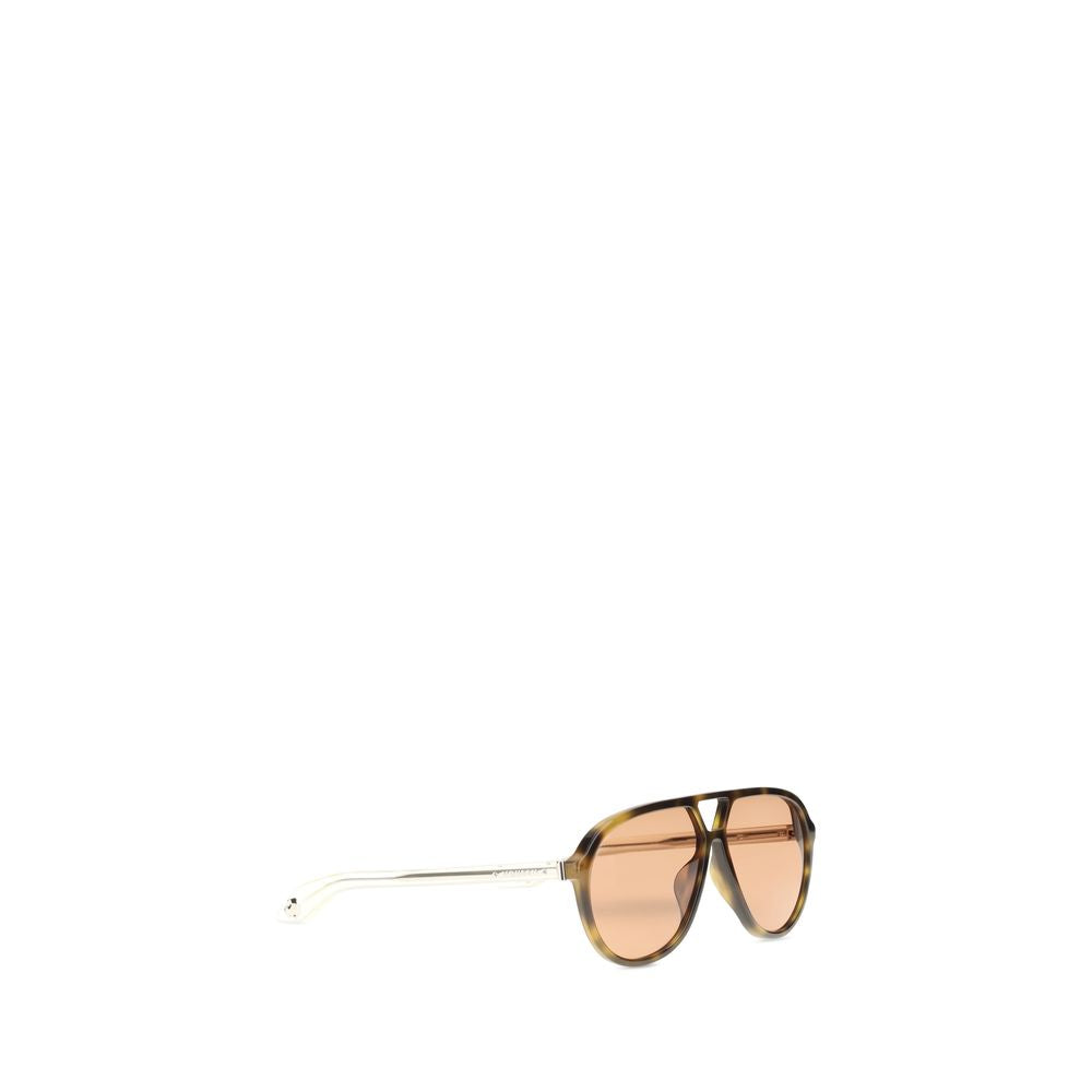 Occhiali da sole Alexander McQueen in acetato marrone