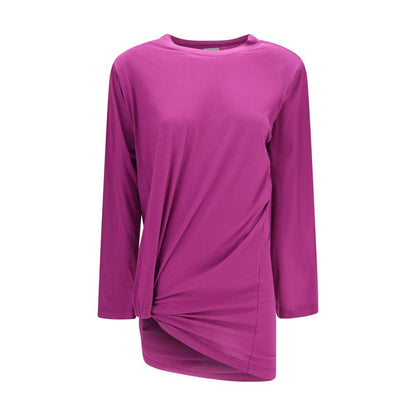 Balenciaga Purple Cotton Long-Sleeve Shirt