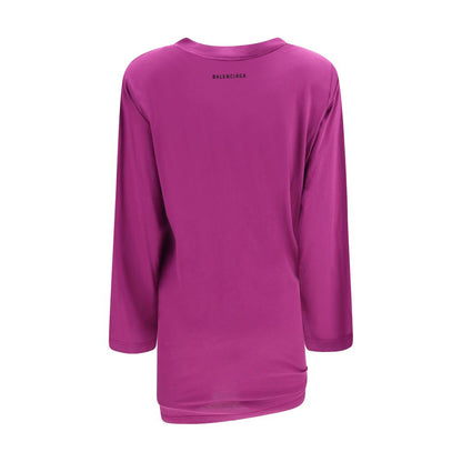 Balenciaga Purple Cotton Long-Sleeve Shirt