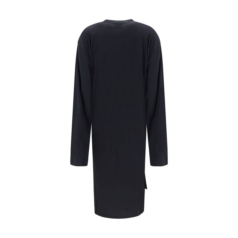 Abito casual in cotone nero Balenciaga