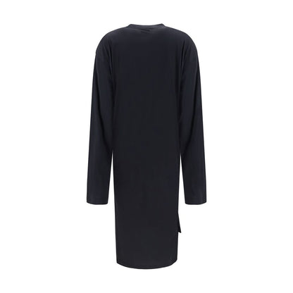 Abito casual in cotone nero Balenciaga