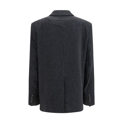 Ganni Grey Wool Blazer