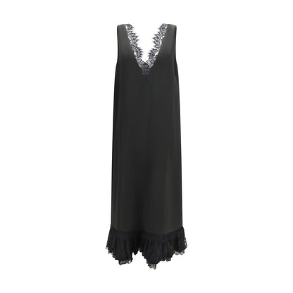 Ganni Schwarzes Freizeitkleid aus Acetat