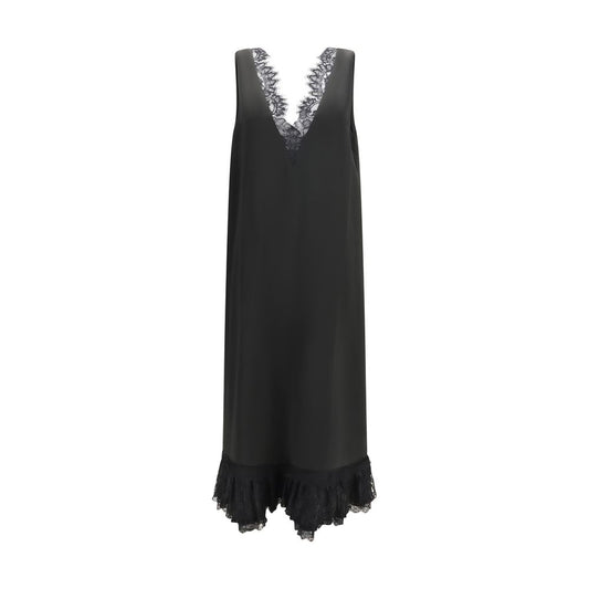 Ganni Schwarzes Freizeitkleid aus Acetat