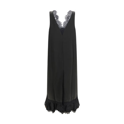 Ganni Schwarzes Freizeitkleid aus Acetat