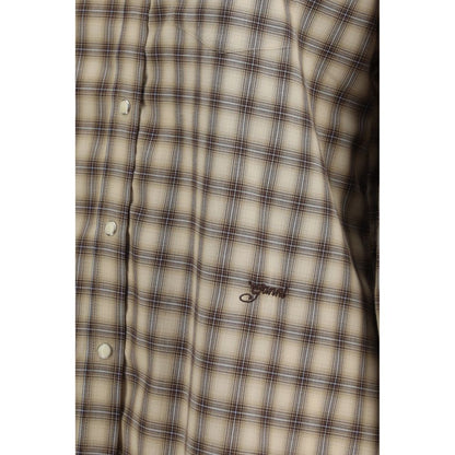 Ganni Beige Baumwoll-Hemdbluse