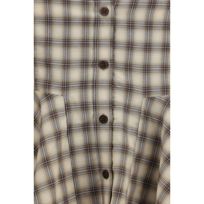 Ganni Beige Baumwollbluse