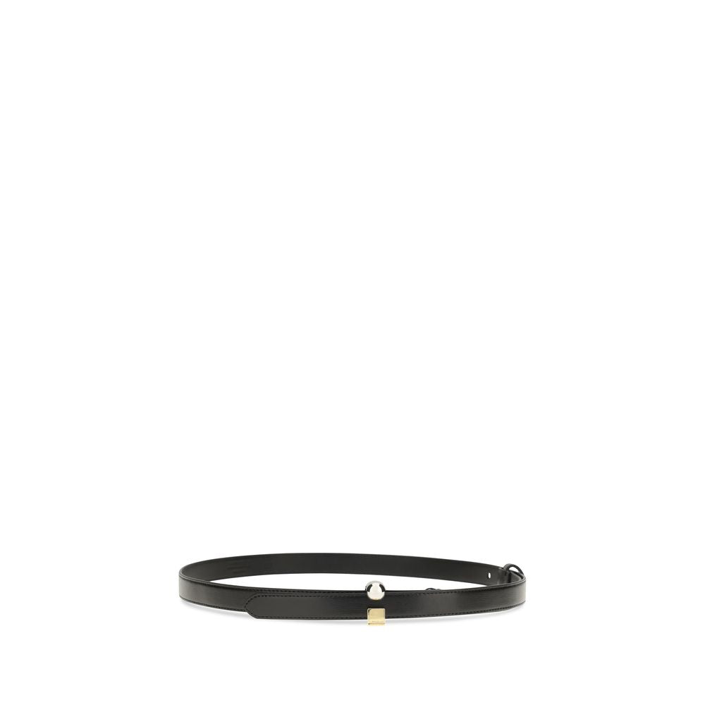 Jacquemus Black Calfskin Regular Belt