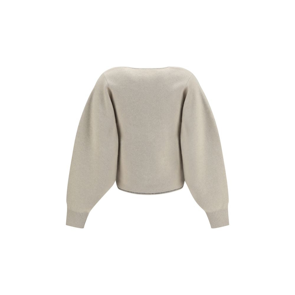 Jacquemus Beige Woll Strickjacke
