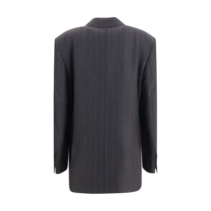 Blazer grigio in lana Ami Paris