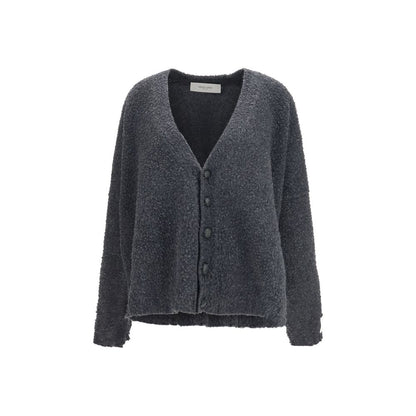 Cardigan in lana grigia Golden Goose