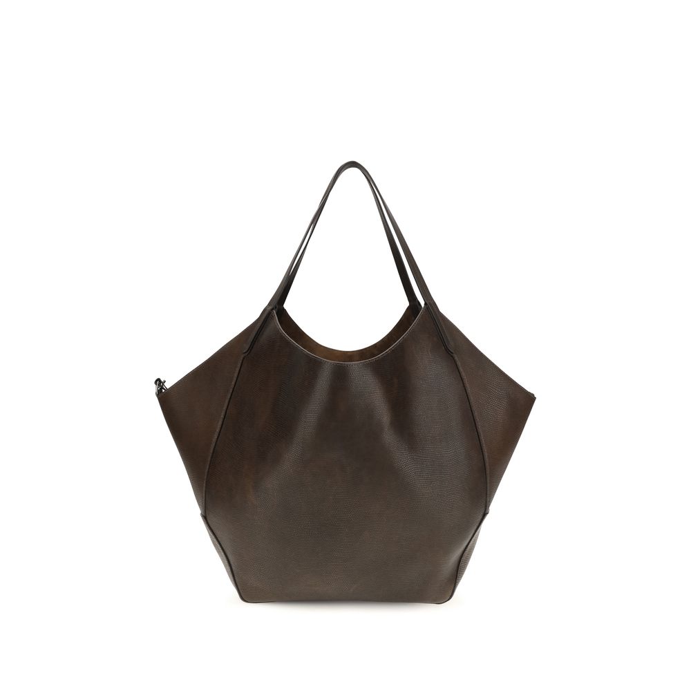 Brunello Cucinelli Braune Kalbsleder Handtasche