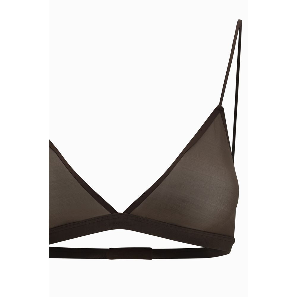 Reggiseno Calvin Klein in nylon marrone