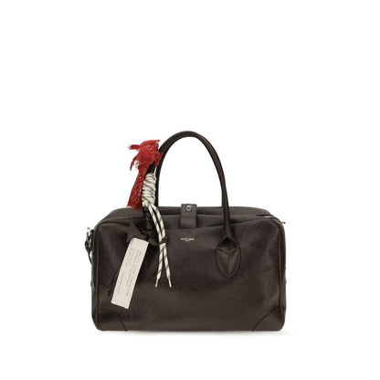 Borsa a mano Golden Goose in pelle di vitello marrone