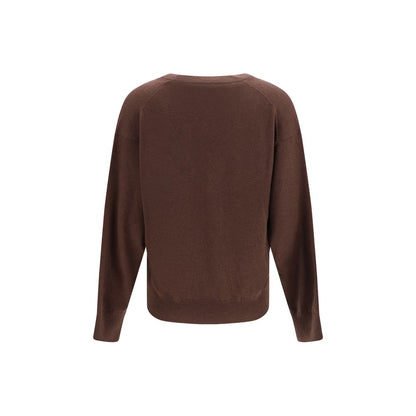 Maglione in cashmere marrone di Brunello Cucinelli
