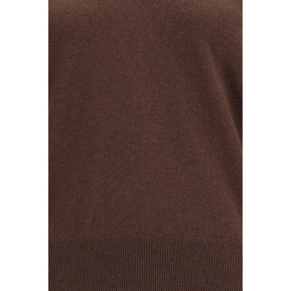 Maglione in cashmere marrone di Brunello Cucinelli