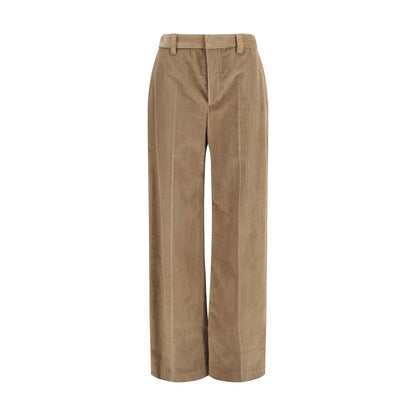 Brunello Cucinelli Braune Baumwollhose für die Freizeit