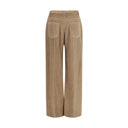 Brunello Cucinelli Braune Baumwollhose für die Freizeit