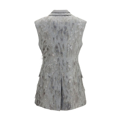 Brunello Cucinelli Grey Sleeveless Wool Vest