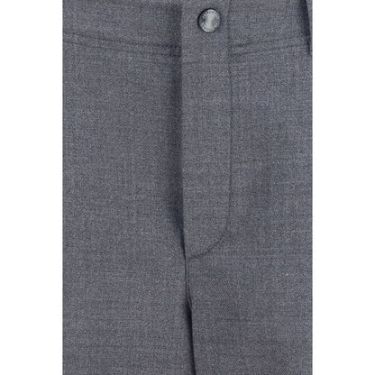 Brunello Cucinelli Graue Lammwoll-Cargo-Hose Aries
