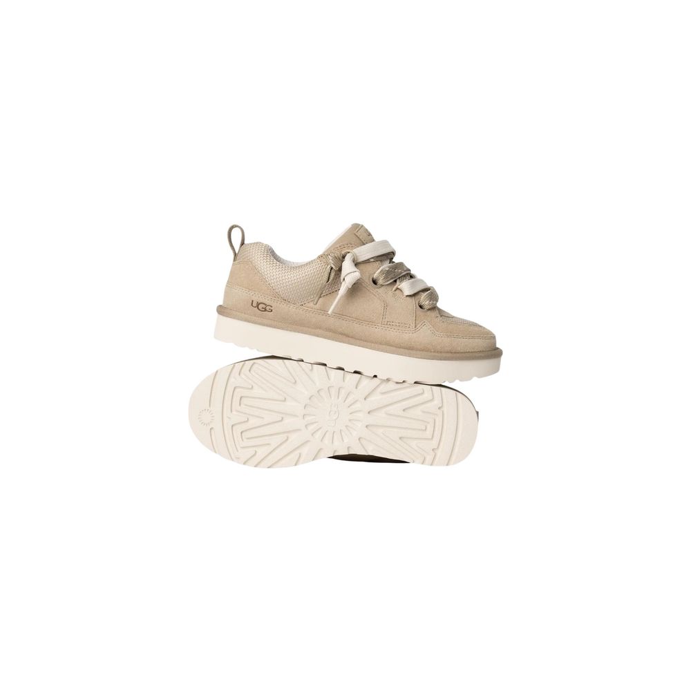 UGG Beige Wildleder Sneaker mit Plateau-Sohle – Produktansicht 3 | Arca Lucia