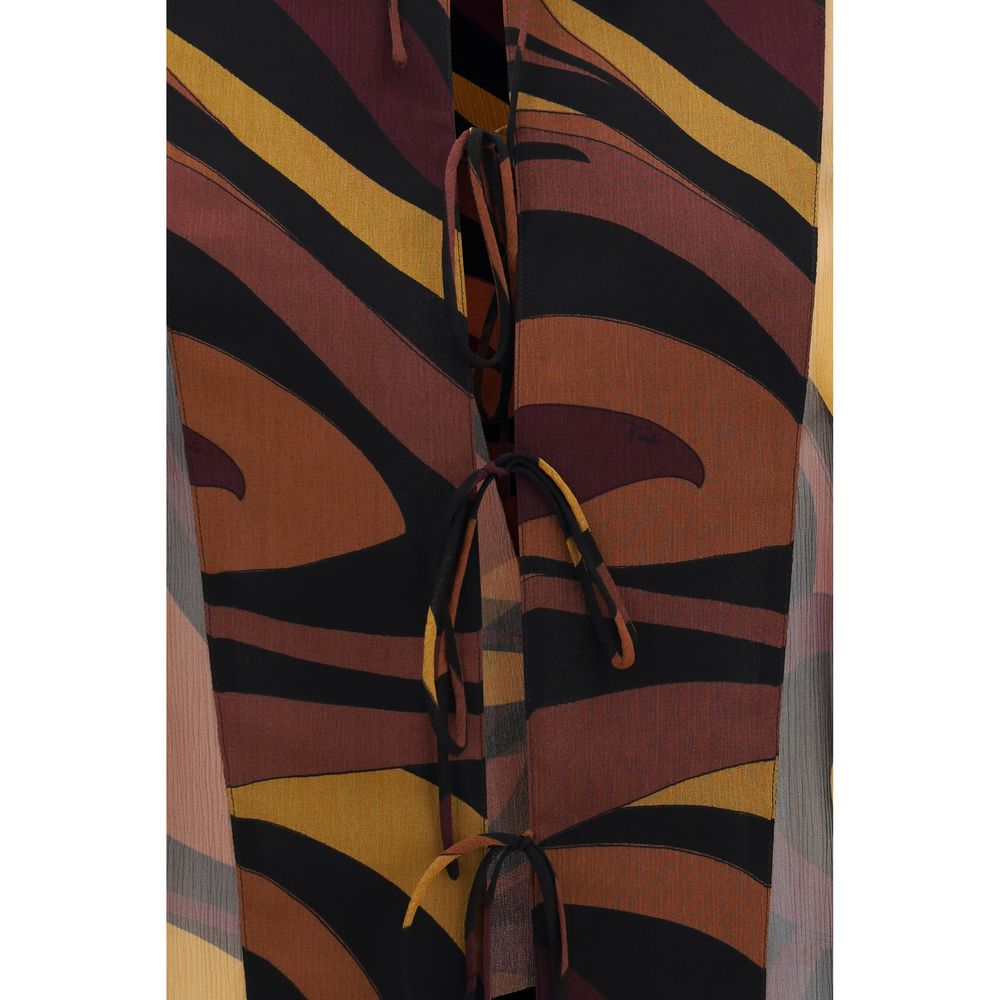 Camicia in seta con stampa multicolore di Emilio Pucci