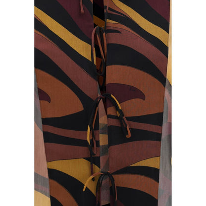 Camicia in seta con stampa multicolore di Emilio Pucci