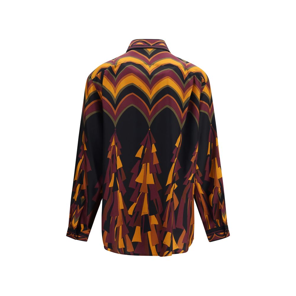 Camicia in seta con stampa multicolore di Emilio Pucci