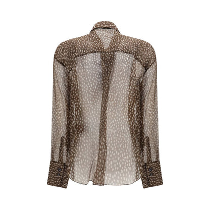 Brunello Cucinelli Hemd aus Stoff in Braun